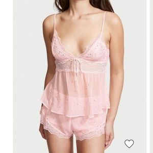 Pink Victoria’s Secret cami set